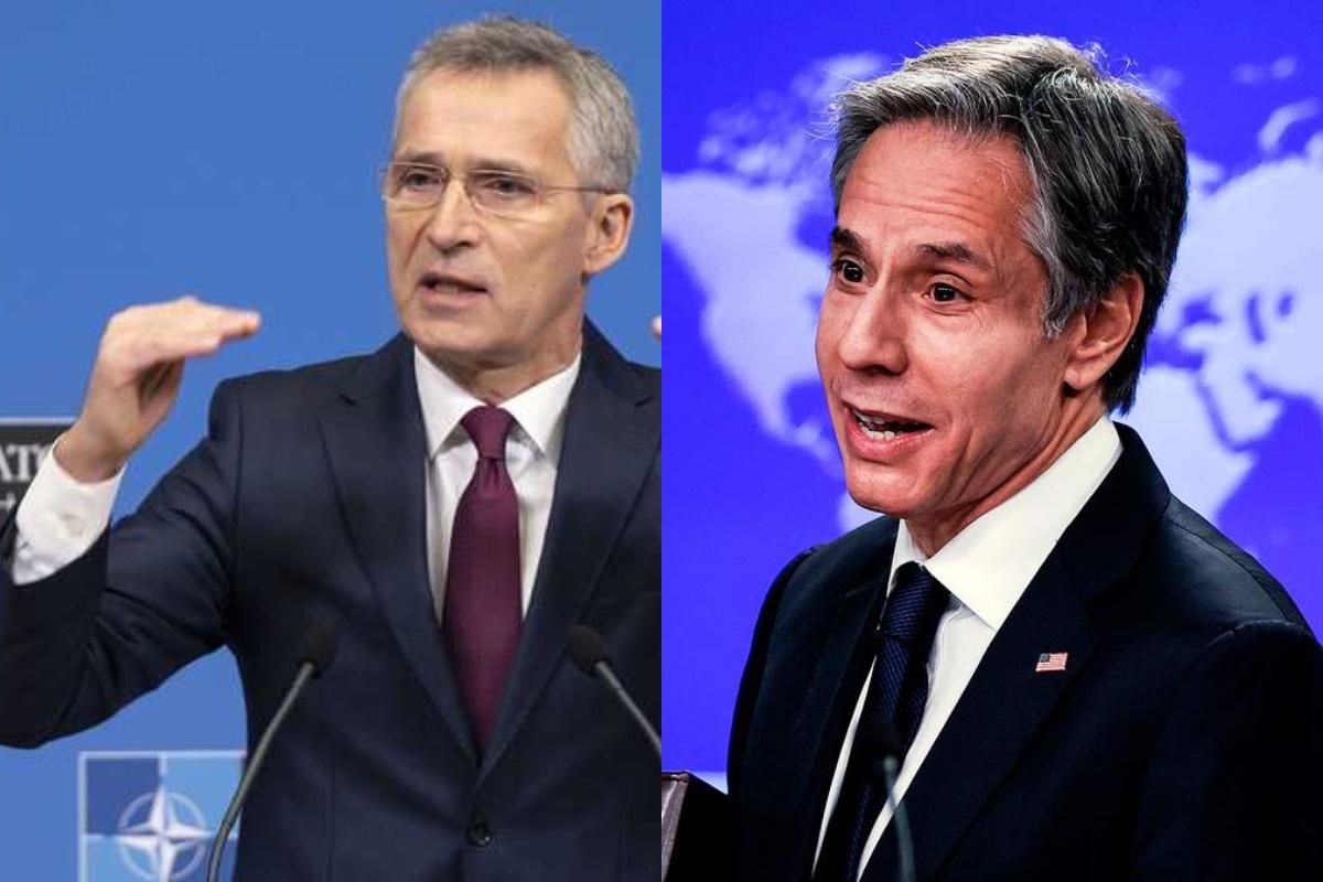 Столтенберг и Блинкен обсудили "необычную" военную активность России рядом с Украиной Столтенберг и Блинкен обсудили "необычную" военную активность России рядом с Украиной