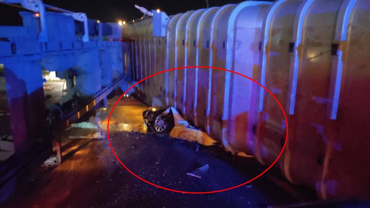 Кузов фури розчавив таксі: під Харковом жорстко зіткнулися 2 вантажівки – фото та відео з місця - Харків