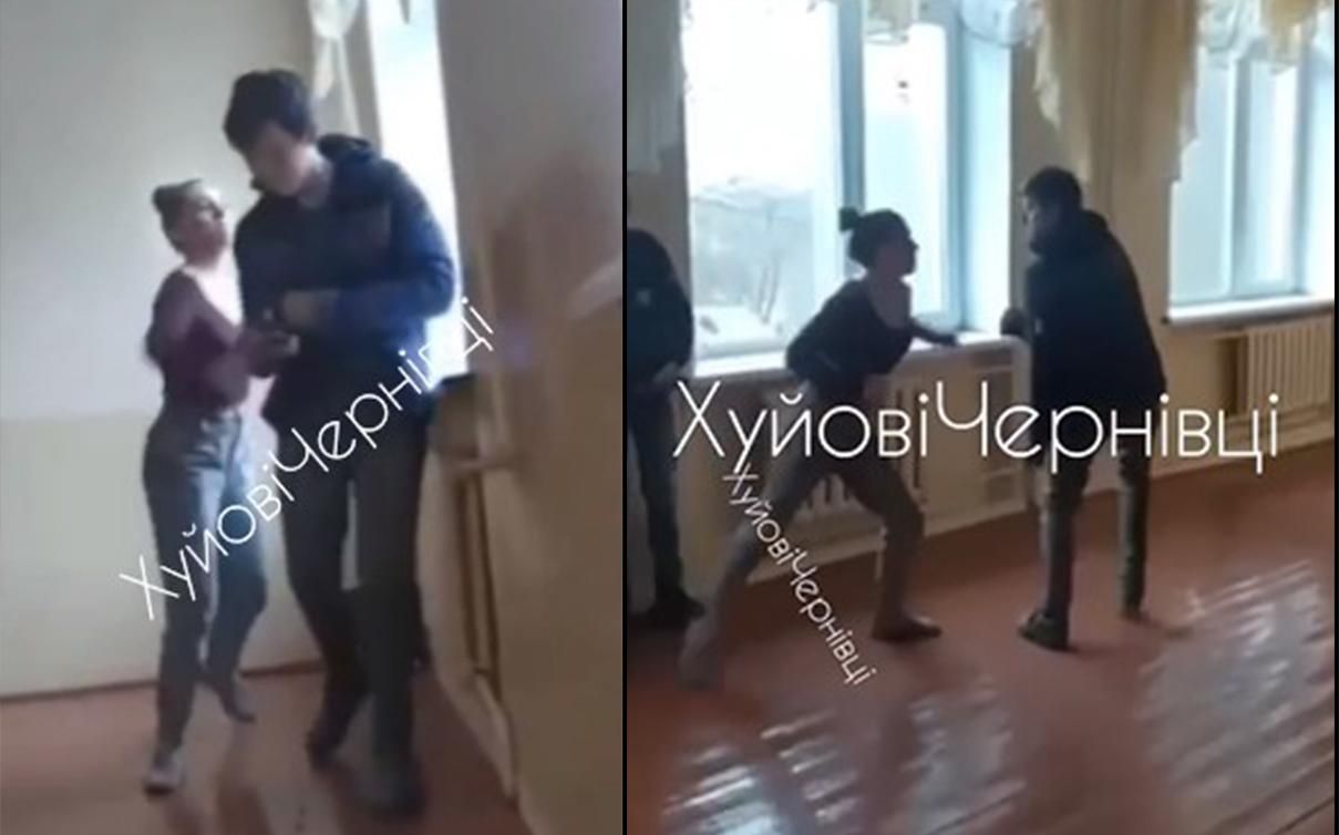 На Буковине школьница жестоко подралась с другим учеником: шокирующие видео