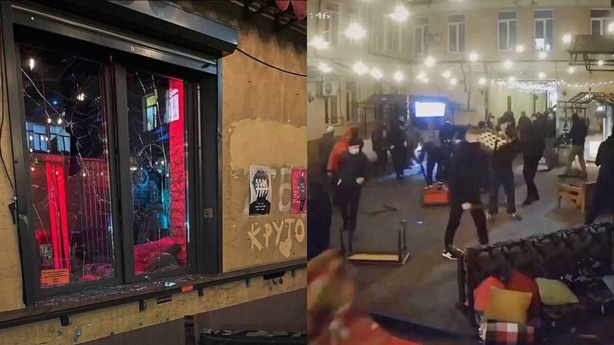 Невідомі з битками напали на столичний бар "Хвильовий": трощили та залили газом – відео нападу - Київ