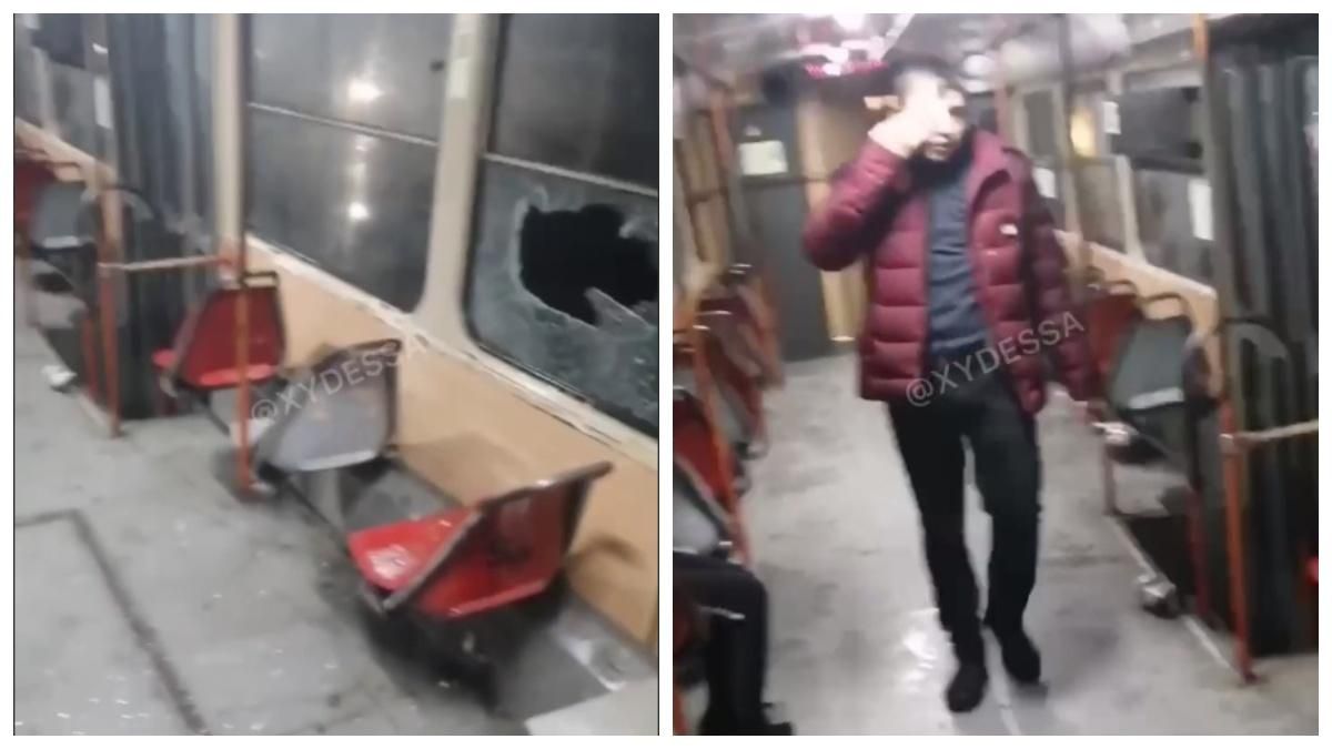 В окно одесского трамвая бросили банку от Nutella: пострадал пассажир В окно одесского трамвая бросили банку от Nutella: пострадал пассажир