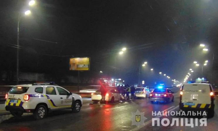 аварія за участю Tesla у Києві
