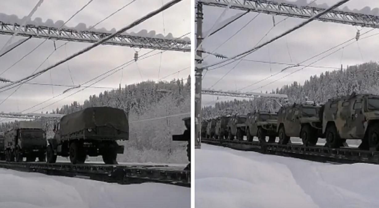 Расследователи нашли видео с переброской военной техники из Сибири к западным границам России