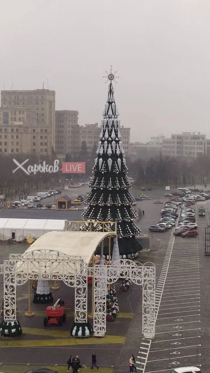 Головна ялинка Харкова цьогоріч / Фото телеграму 