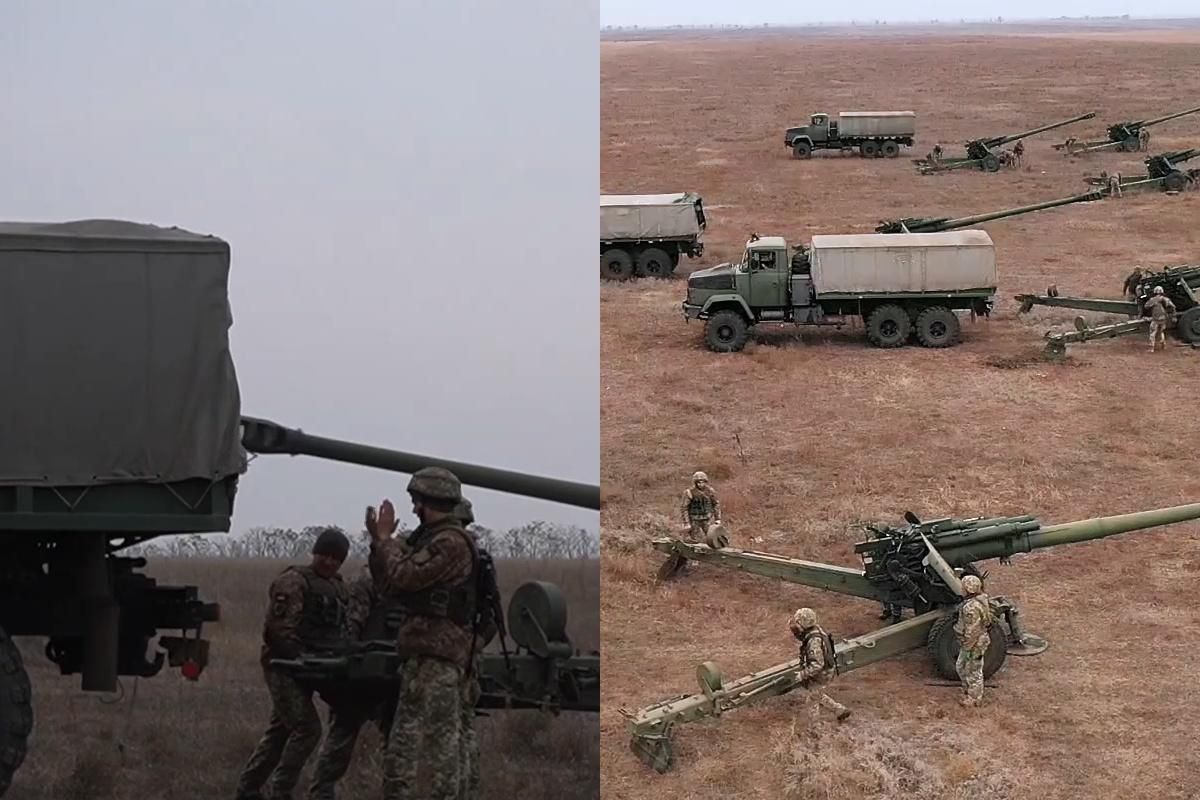 Військові провели видовищні навчання важкої артилерії на адмінмежі з окупованим Кримом - Новини Херсон - 24 Канал Військові провели видовищні навчання важкої артилерії на адмінмежі з окупованим Кримом - Новини Херсон - 24 Канал
