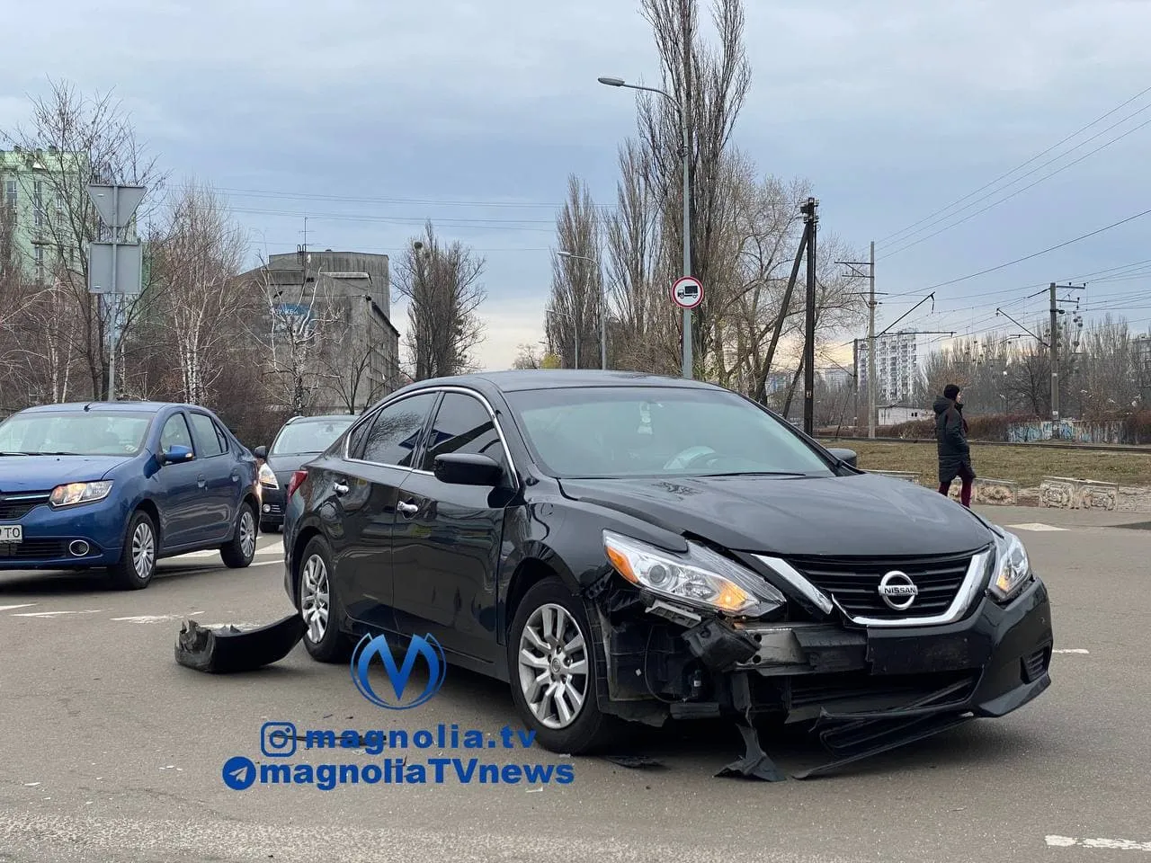 Аварія в Києві, ДТП, машина врізалася в таксі