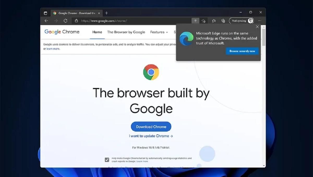 Microsoft почала відмовляти користувачів від встановлення браузера Chrome - Новини технологій - Техно Microsoft почала відмовляти користувачів від встановлення браузера Chrome - Новини технологій - Техно