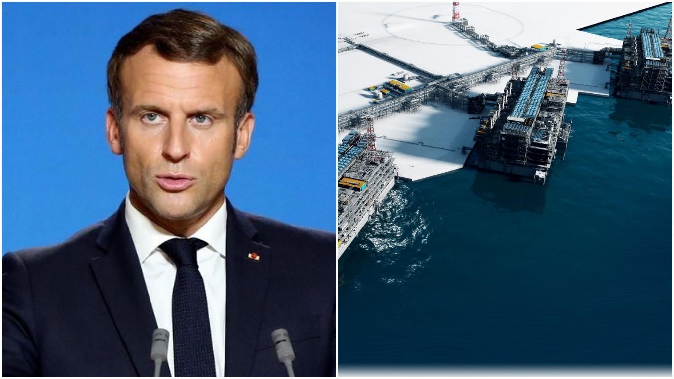 Макрон запретил банкам Франции финансировать российский проект "Арктик СПГ-2" Макрон запретил банкам Франции финансировать российский проект "Арктик СПГ-2"