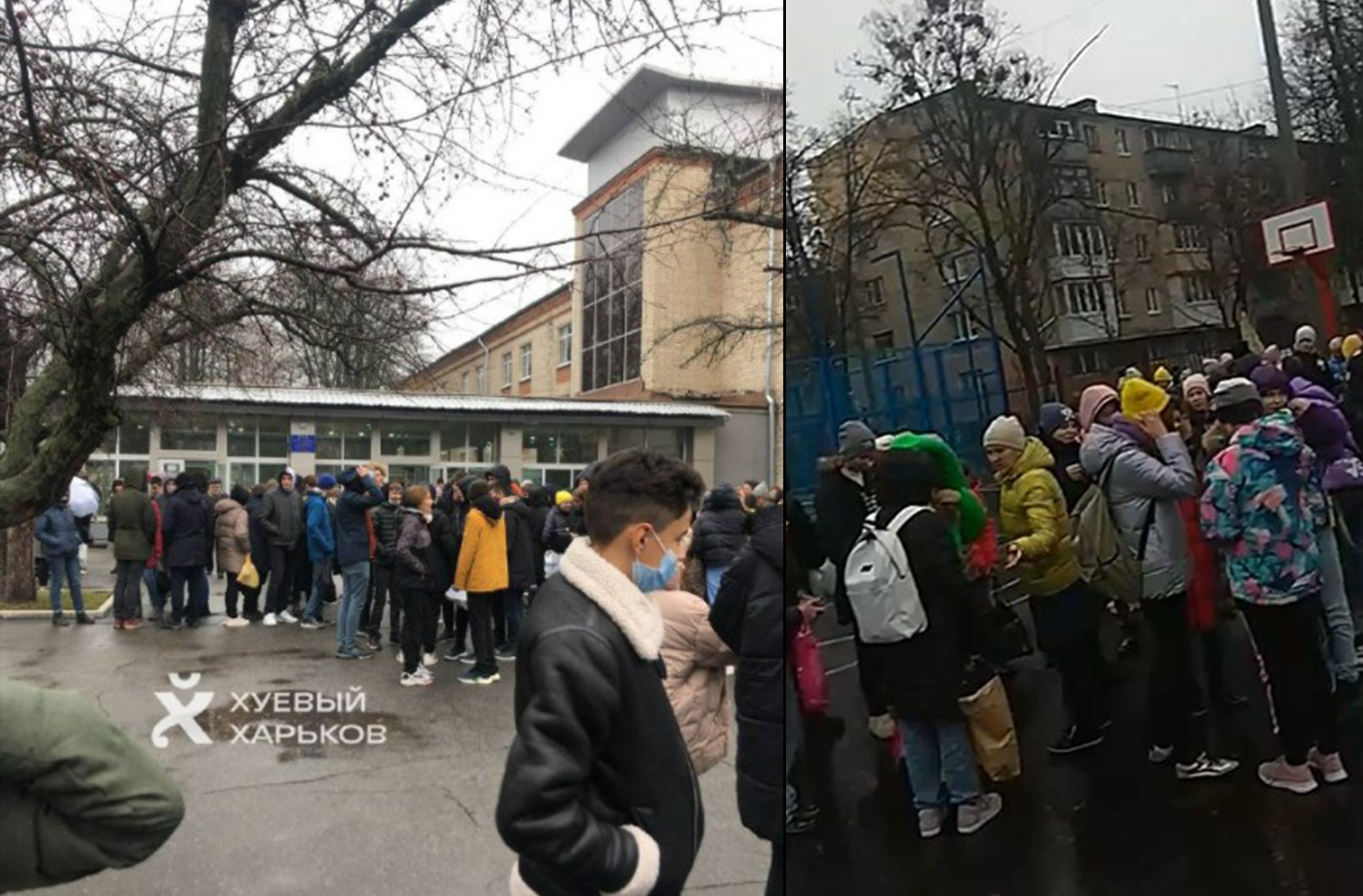В Харькове продолжают "минировать" школы: видео эвакуации учеников В Харькове продолжают "минировать" школы: видео эвакуации учеников