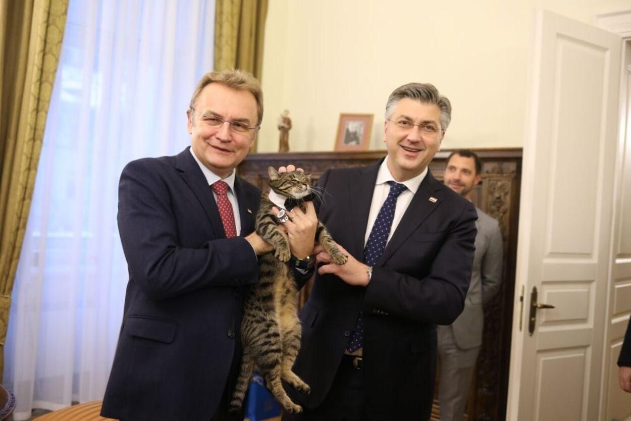 Премьер Хорватии встретился с мэром Львова