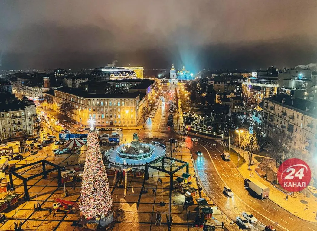 Главная елка в Киеве 2021 Софийская площадь Новый год