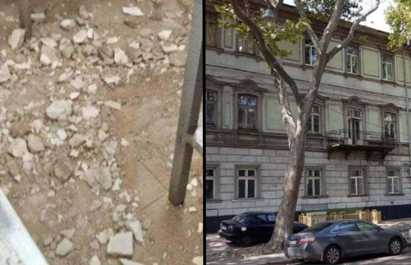 В Одессе на студента во время занятий упал потолок: его забрала скорая