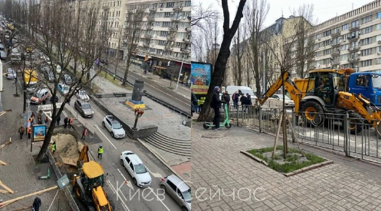 Обвал асфальту на бульварі Шевченка, ремонт дороги Обвал асфальту на бульварі Шевченка, ремонт дороги