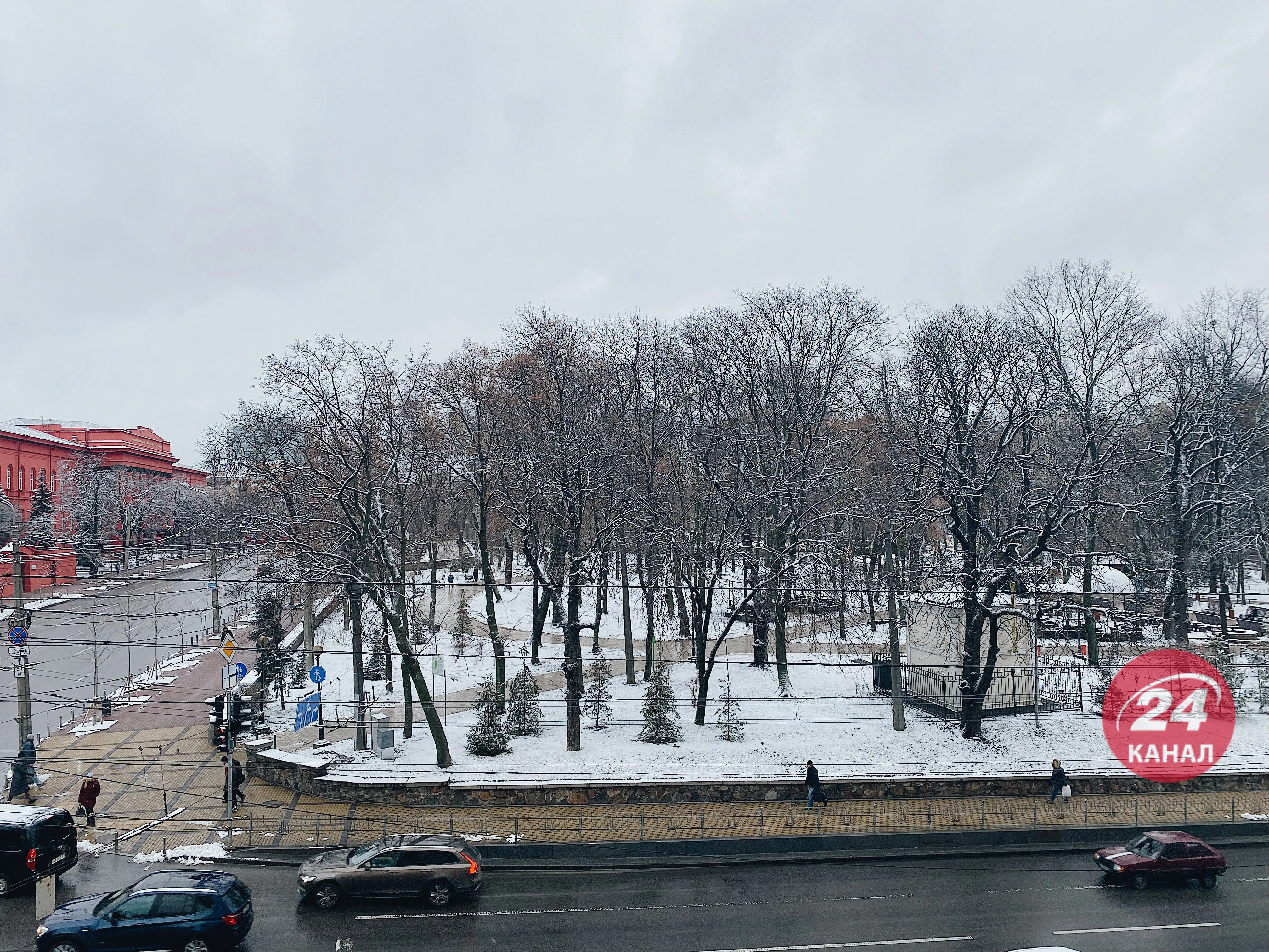 Погода в Києві, сніг, мороз, похолодання