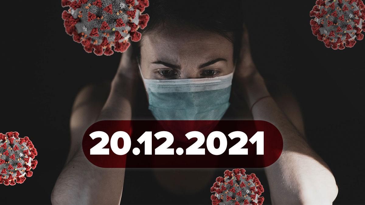 Коронавірус Україна, новини 20 грудня 2021 – статистика