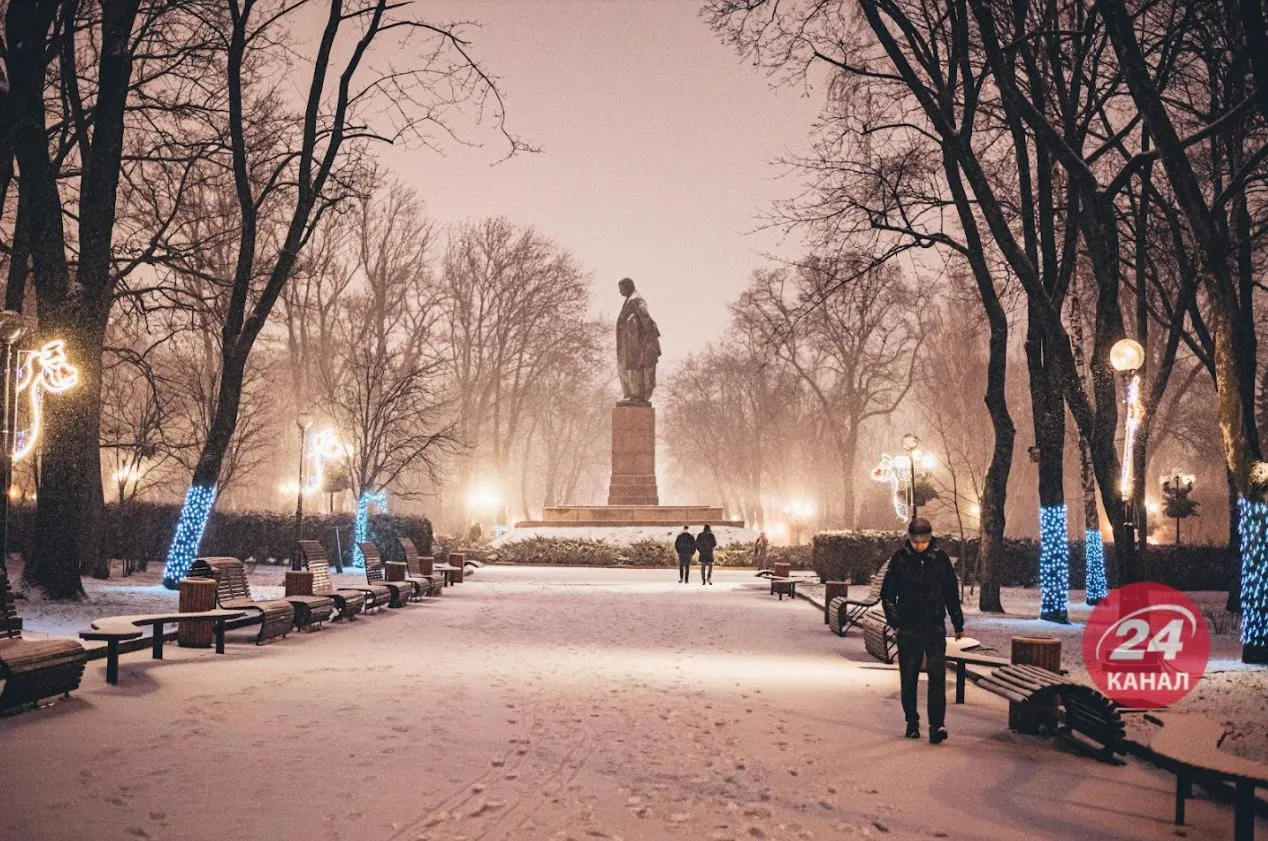 сніг у Києві