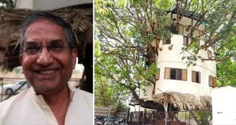 Не срезана ни одна ветка: в Индии мужчина построил эко-дом на дереве манго
