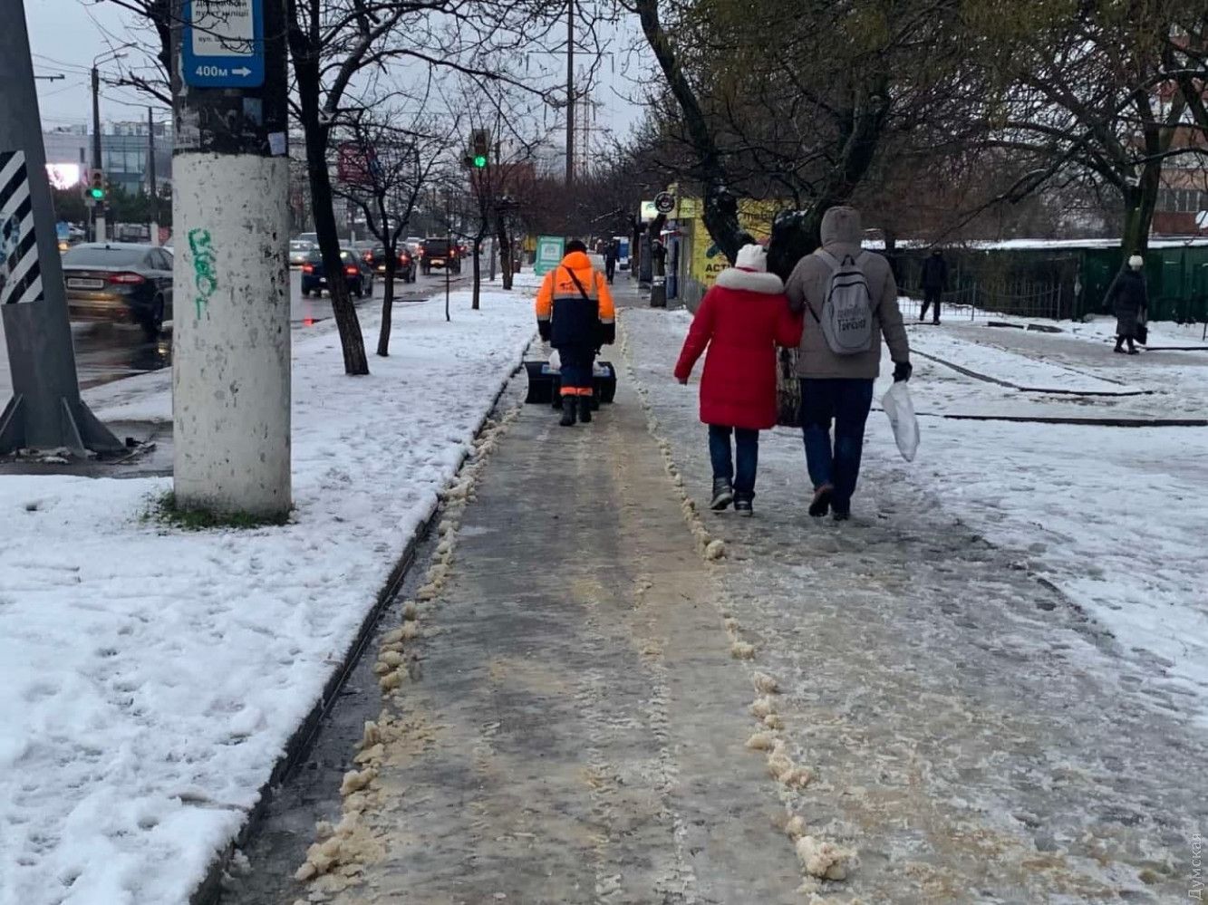 Ожеледиця паралізувала Одесу: громадський транспорт тимчасово не курсує - Новини Одеса - Одеса