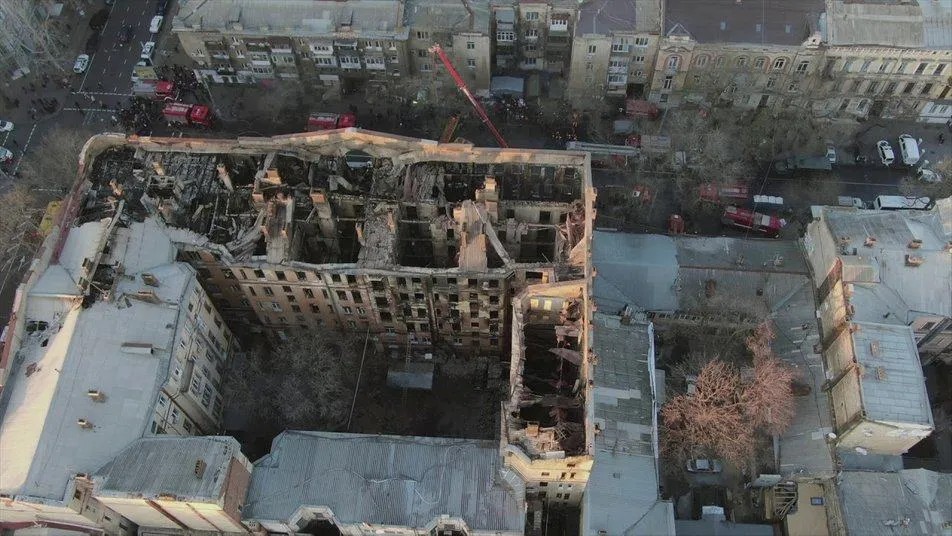 Пожежа в Одеському коледжі на Троїцькій Пожежа в Одеському коледжі на Троїцькій