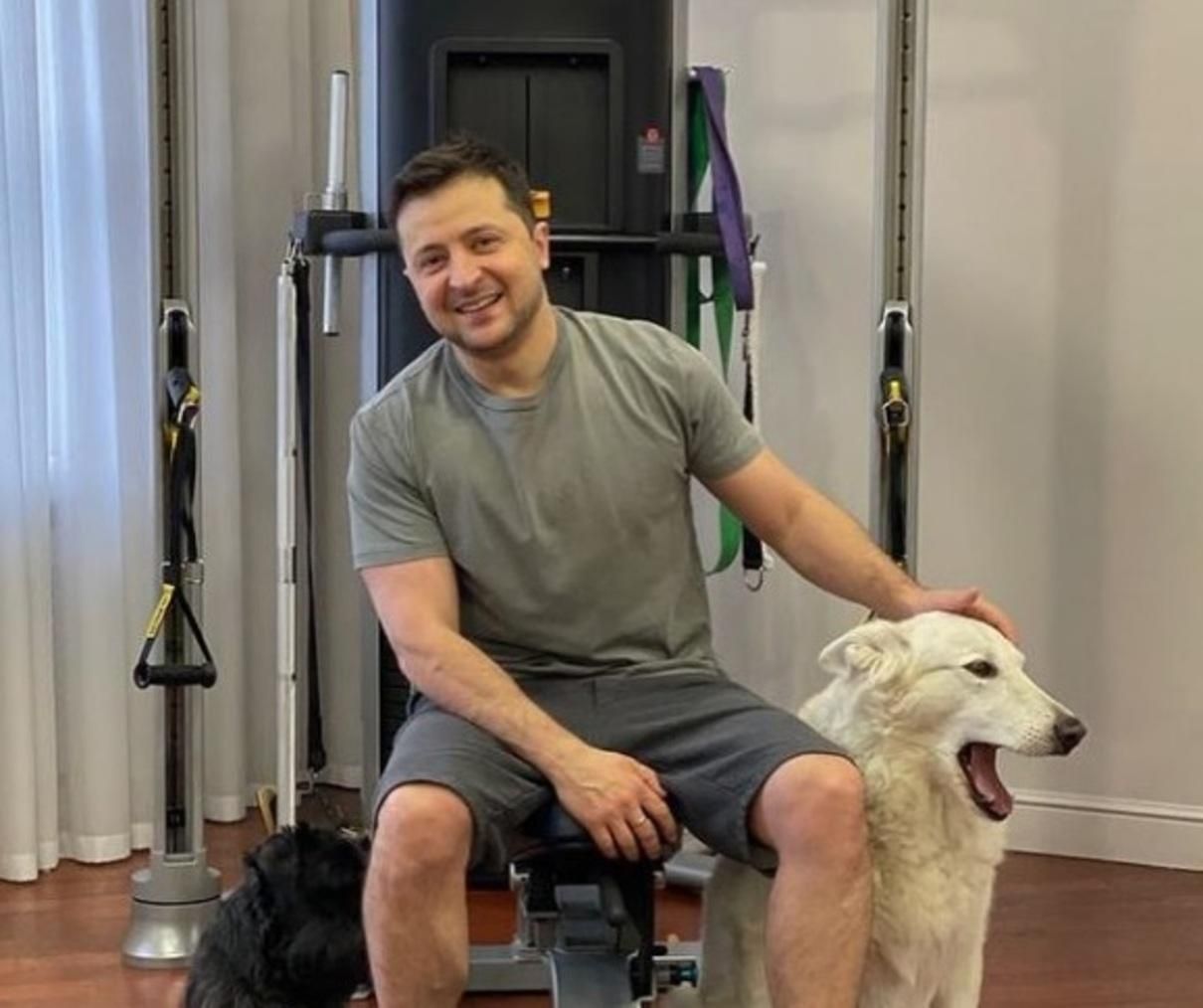 Гантели стоят, Петя спит, – Зеленский показал свою первую тренировку после Нового года Гантели стоят, Петя спит, – Зеленский показал свою первую тренировку после Нового года