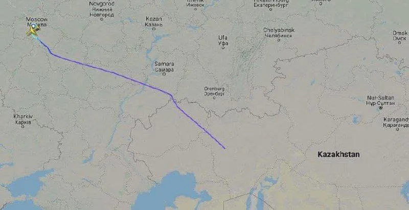 Рейс з Росії до Казахстану