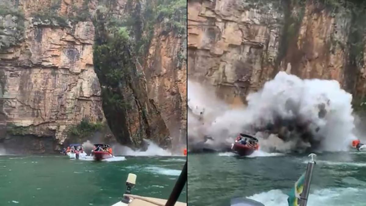 У Бразилії на човни з туристами завалилася стіна каньйону: багато жертв і зникли безвісти - 24 Канал У Бразилії на човни з туристами завалилася стіна каньйону: багато жертв і зникли безвісти - 24 Канал