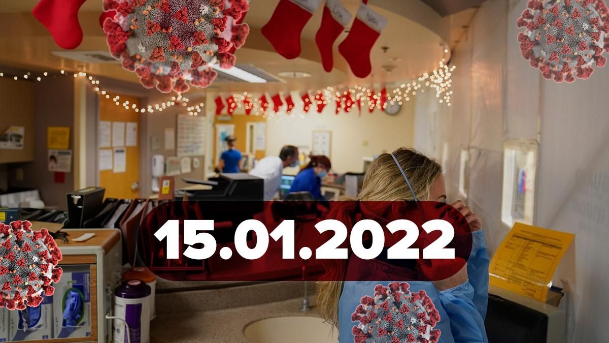 Коронавірус Україна, новини 15 січня 2022 – статистика