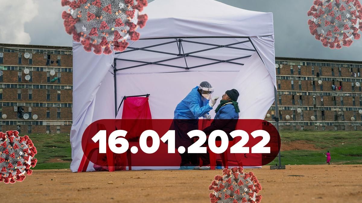 Коронавірус Україна, новини 16 січня 2022 – статистика Коронавірус Україна, новини 16 січня 2022 – статистика