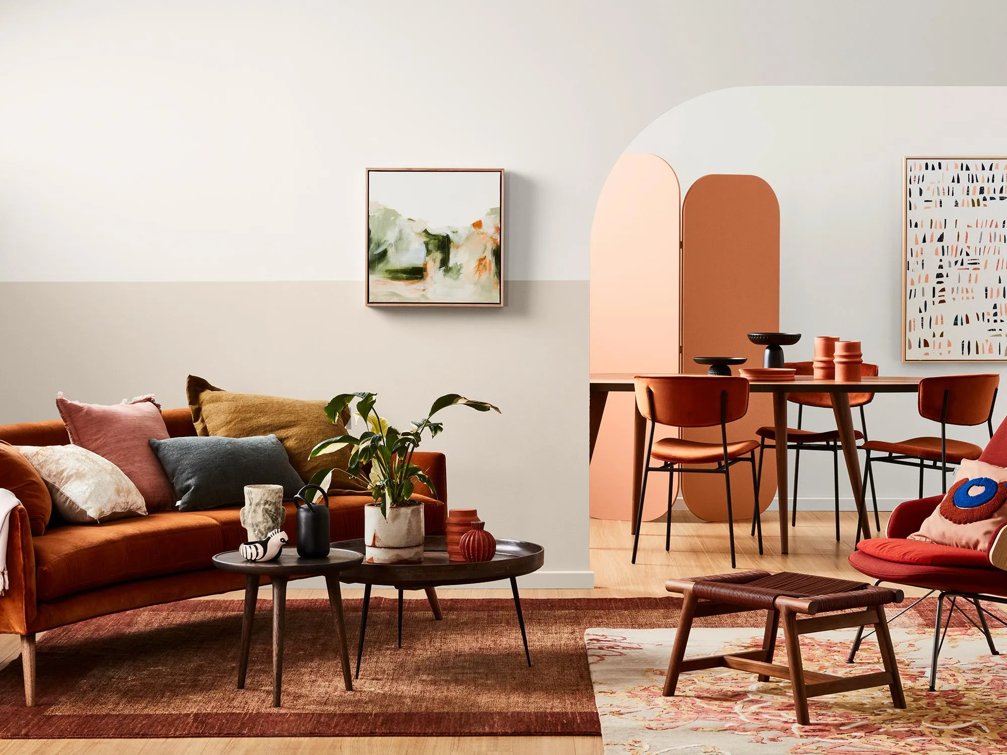 Інтер'єр з використанням землянистих відтінків Інтер'єр з використанням землянистих відтінків