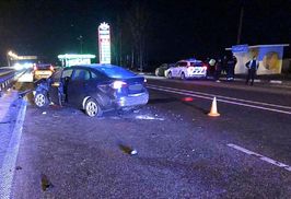 Под Борисполем произошла серьезная авария с четырьмя пострадавшими: кадры столкновения