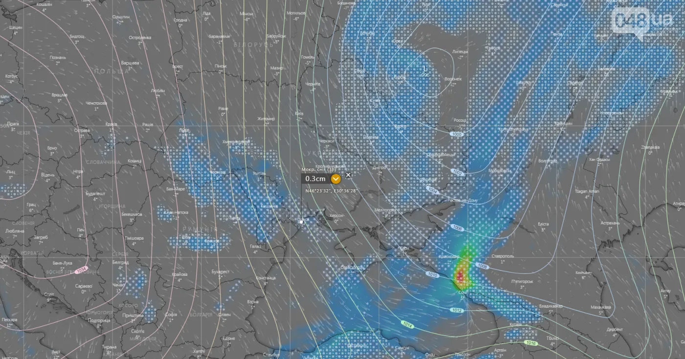 Одесу накривив потужний циклон Одесу накривив потужний циклон