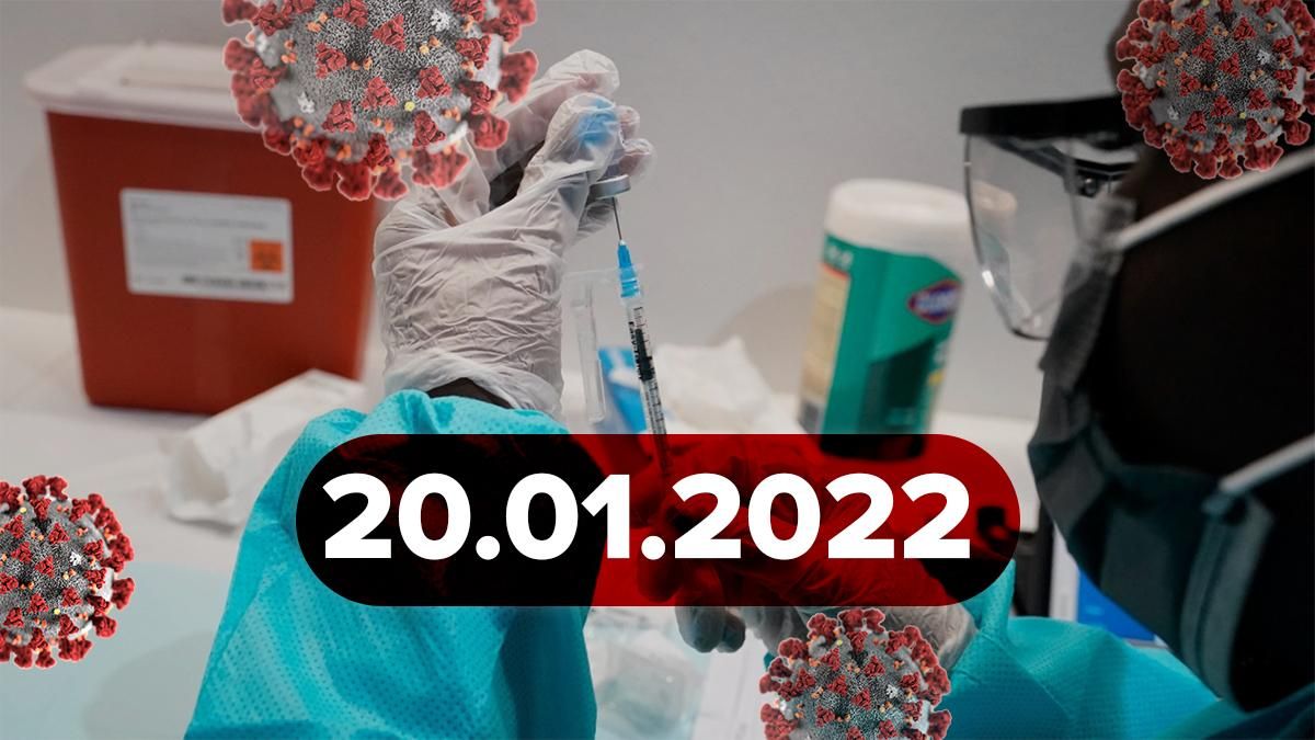 Коронавірус Україна, новини 20 січня 2022 – статистика