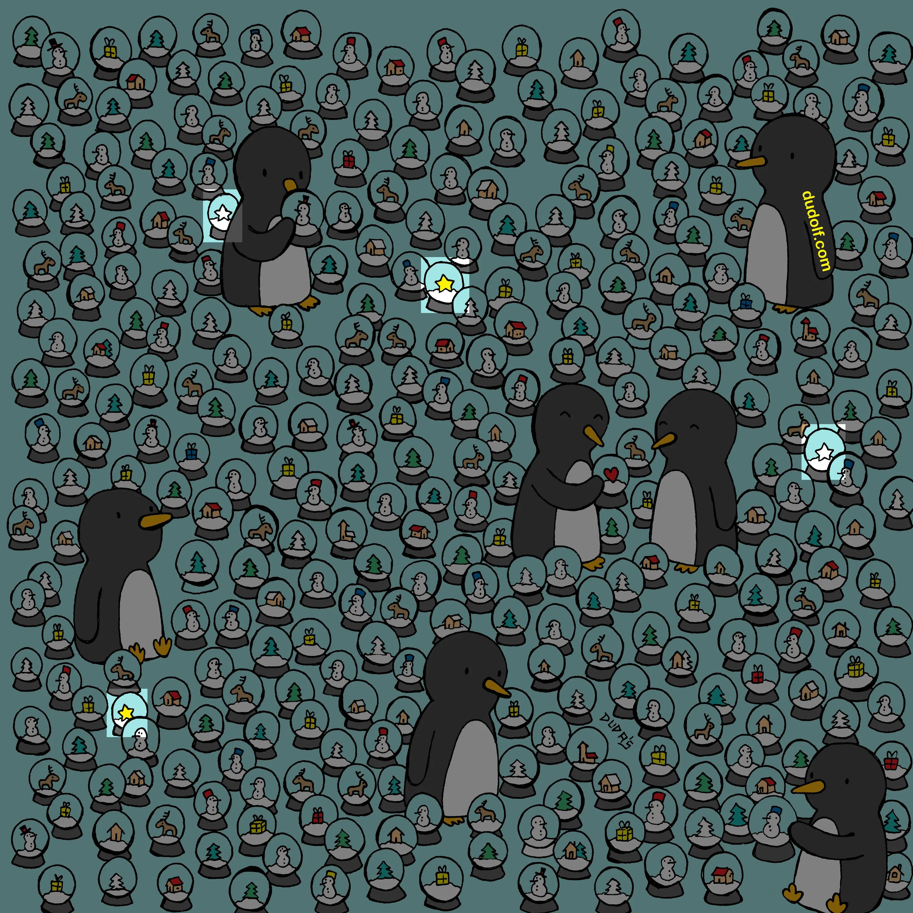 Головоломка тижня: справа не з простих – спробуйте відшукати 4 зірочки у морі снігових куль