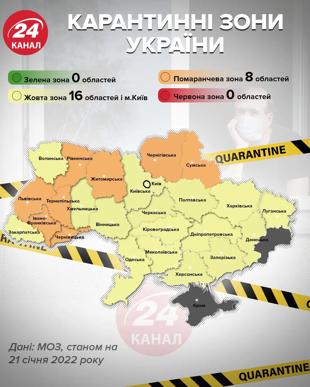 Карантинні зони в Україні Карантинні зони в Україні