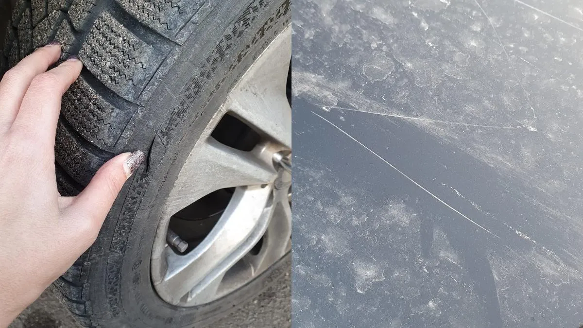 Адвокатці з Дніпра пошкодили автомобіль Адвокатці з Дніпра пошкодили автомобіль