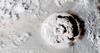 NASA: вибух вулкана біля Тонга був у сотні разів потужніший за атомну бомбу скинуту на Хіросіму
