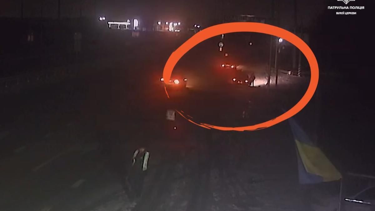 В Киевской области пьяный водитель пытался притвориться пассажиром