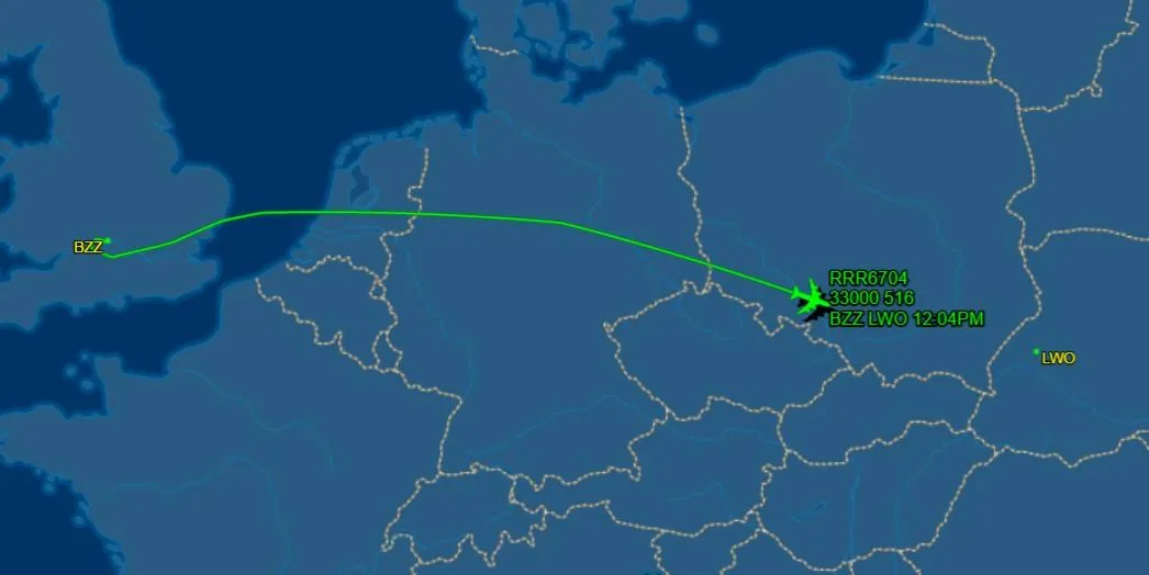 В аеропорту Львова приземлився літак НАТО В аеропорту Львова приземлився літак НАТО