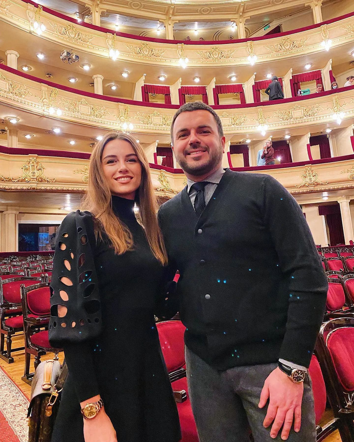 Григорій Решетник з дружиною Христиною в опері