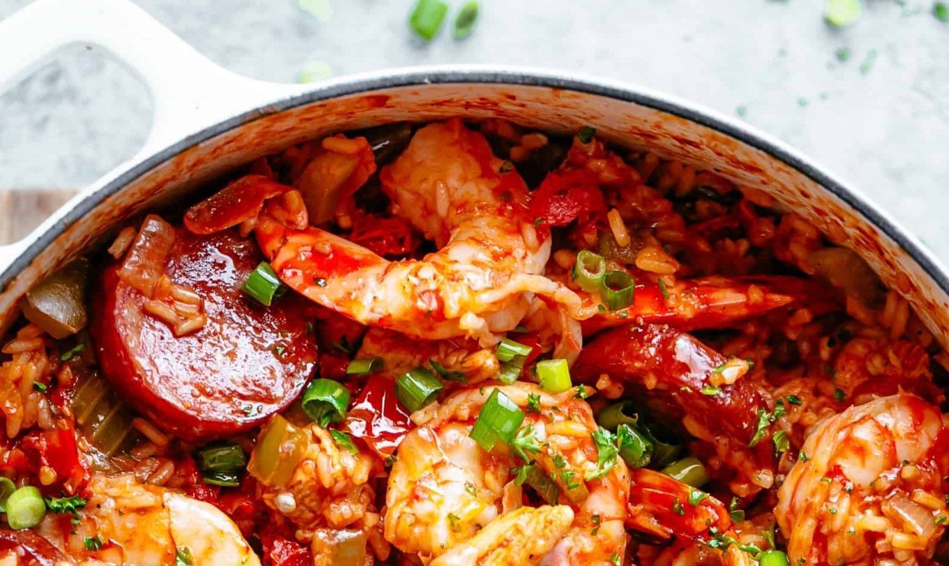 Джамбалайя с креветками и курицей: рецепт