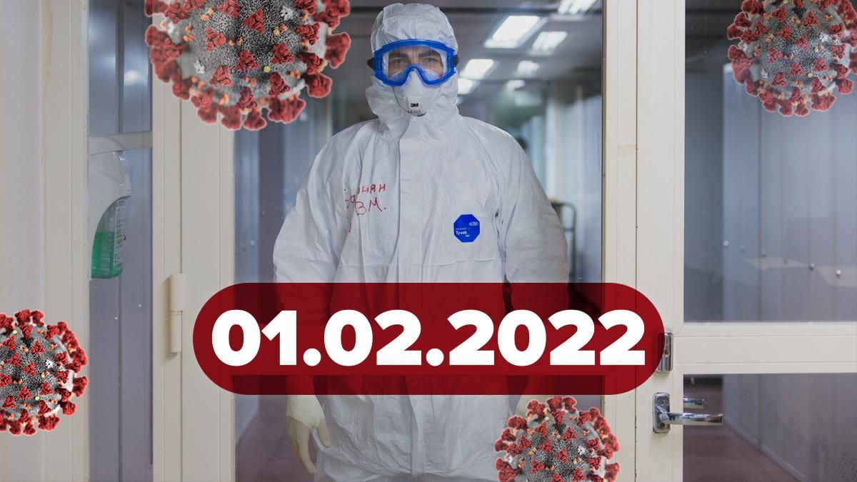 Коронавірус Україна, новини 1 лютого 2022 – статистика