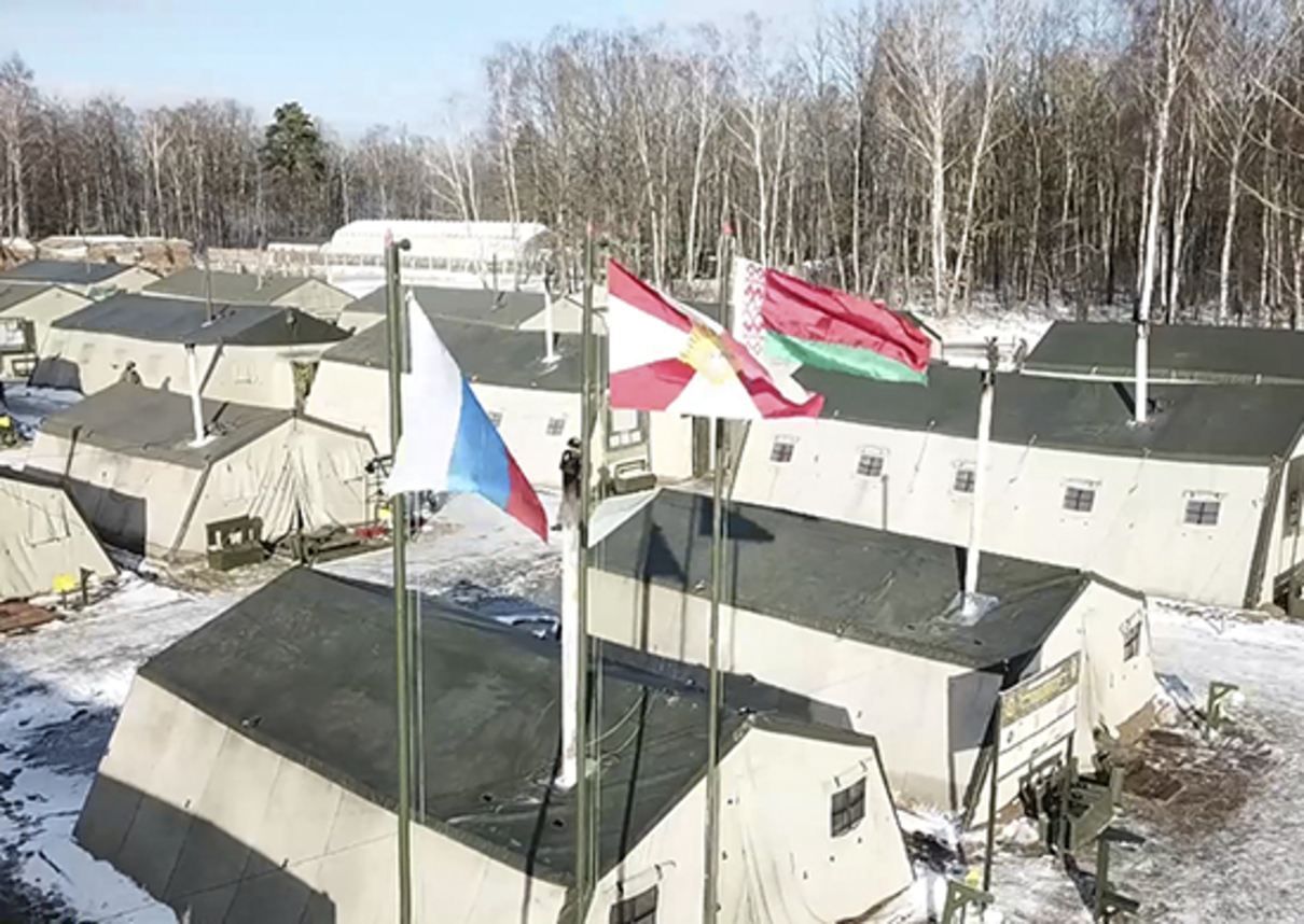 Недалеко від українського кордону: Росія показала польовий табір своїх військових у Білорусі - новини Білорусь - 24 Канал