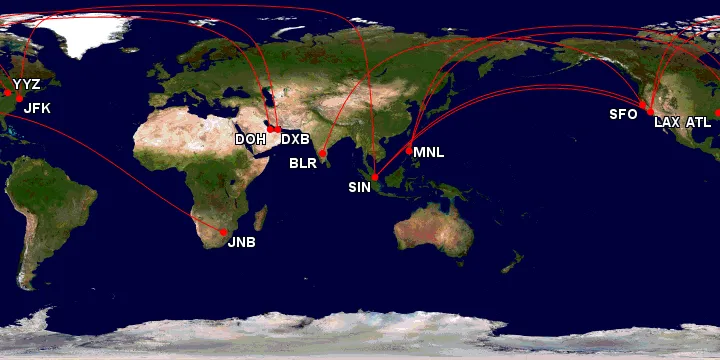 Самые длинные рейсы в мире