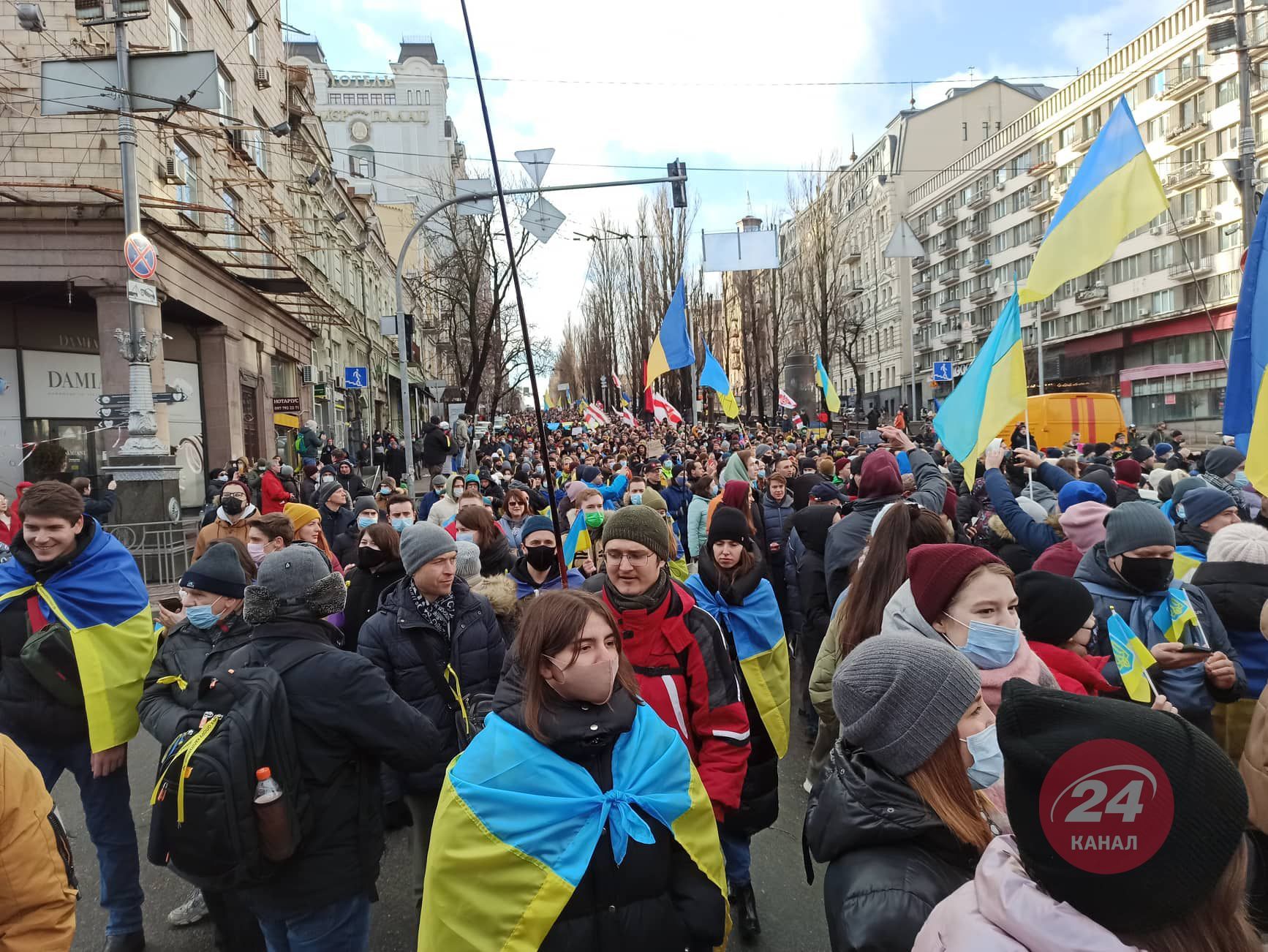 У Києві відбувся "Марш єдності": ексклюзивний фоторепортаж - Гарячі новини - 24 Канал