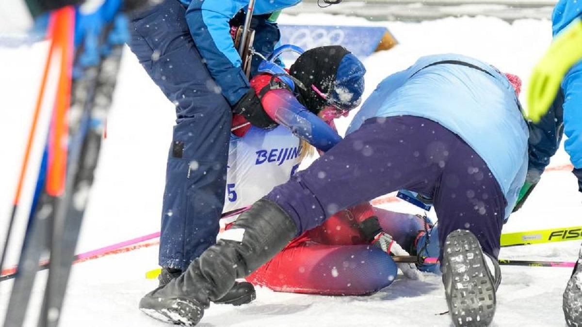 Норвезька біатлоністка Тандреволл після знесилення у персьюті достроково завершила Олімпіаду