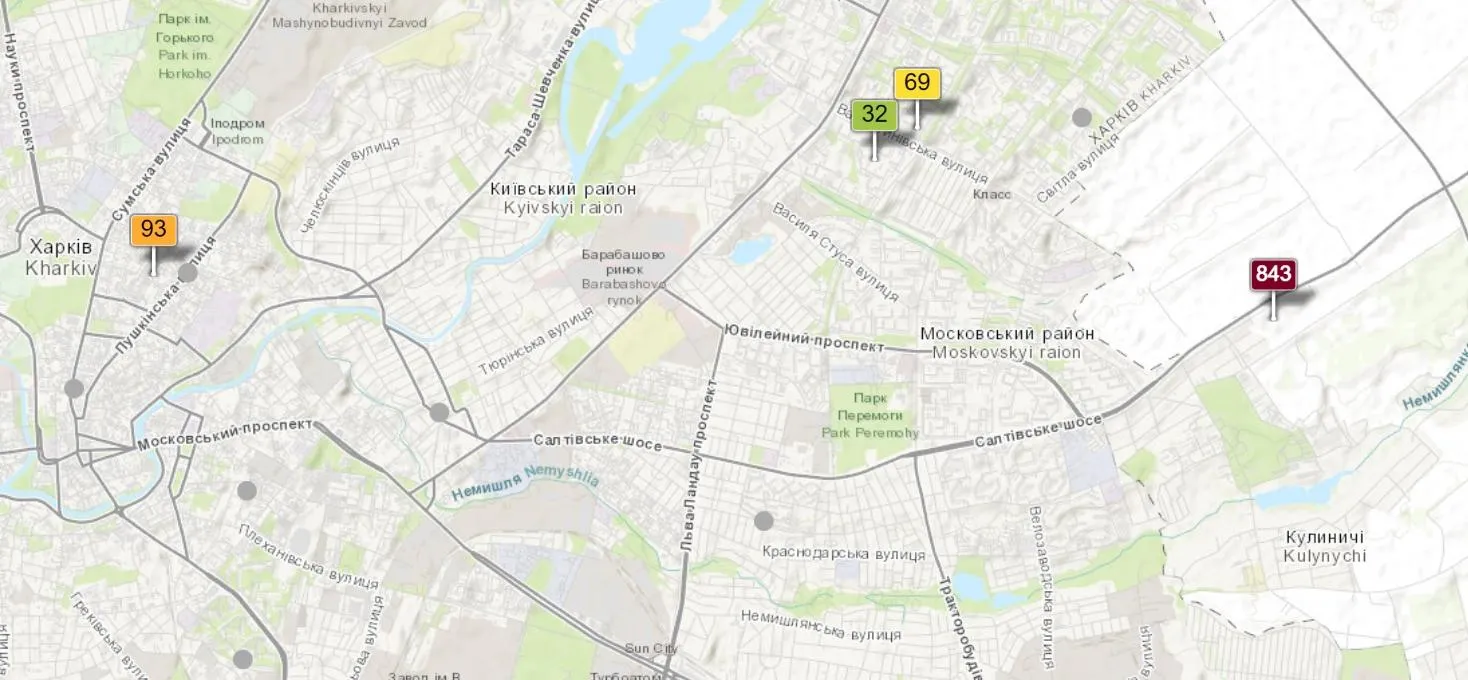 У Харкові зашкалюють показники забруднення повітря У Харкові зашкалюють показники забруднення повітря