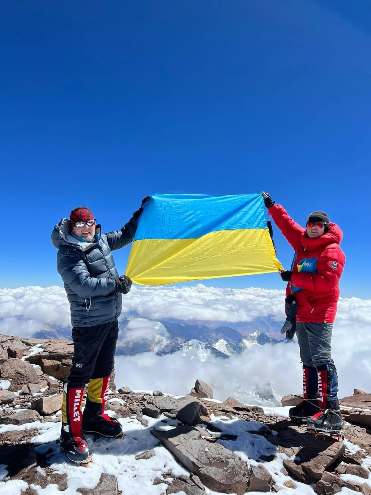 прапор України, аргентина, аконкагуа