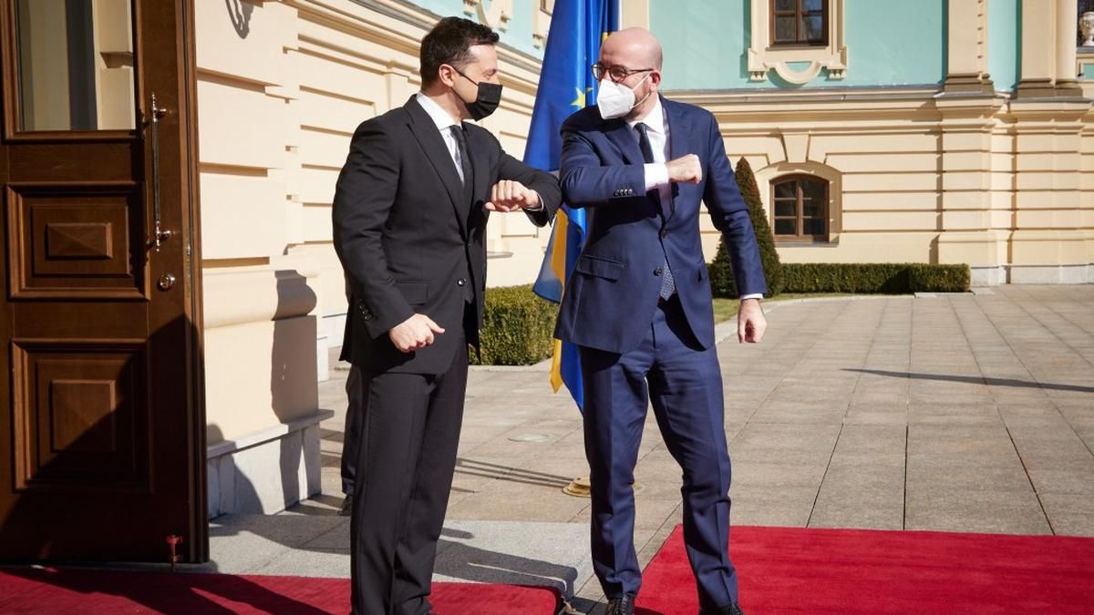 Зеленський обговорив з Шарлем Мішелем загострення на Донбасі - Україна новини - 24 Канал Зеленський обговорив з Шарлем Мішелем загострення на Донбасі - Україна новини - 24 Канал