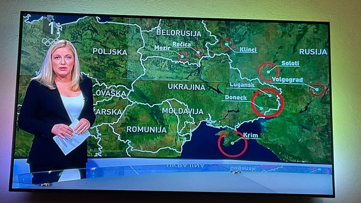 Словенський канал показав карту України без Криму: каже про технічну помилку - Крим новини - 24 Канал