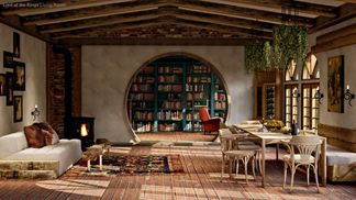 По мотивам "Властелина колец" и "Матрицы": какими были бы интерьеры в стиле известных фильмов